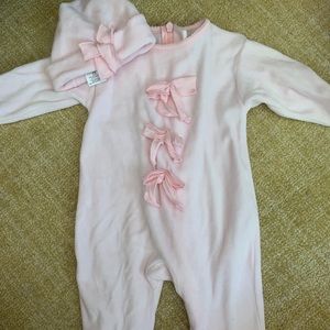 TBBC Rock Me Velveteen onsie and hat